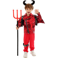 Kids Devil King Costume - Jacket Wings Set Devil King Cosplay
