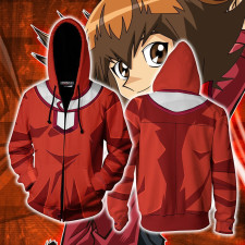 Yu-Gi-Oh! Jaden Yuki Costume - Red Hoodie Jaden Yuki Cosplay