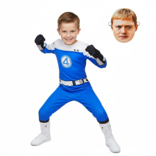 Boys The Fantastic Four: First Steps Human Torch Costume - Bodysuit Mask Johnny Storm Cosplay