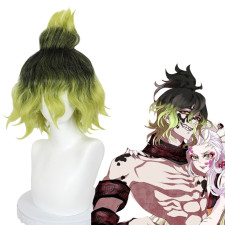 Demon Slayer Gyutaro Wig - Gyutaro Cosplay Costume Wig prop