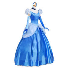 Disney Cinderella Princess Cosplay Outfit For Children and Adults Halloween Costume 