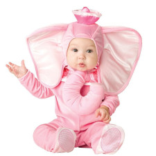 Baby Pink Elephant Costume InCharacter - Onesie Jumpsuit Pink Elephant Cosplay