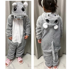 Kids Hippopotamus Costume - Onesie Jumpsuit Hippopotamus Cosplay