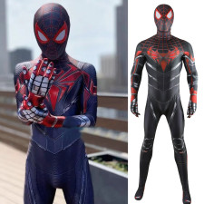 Marvel's Spider-Man 2 Advanced Tech Suit Costume - Black Red Bodysuit Advanced Tech Suit Cosplay