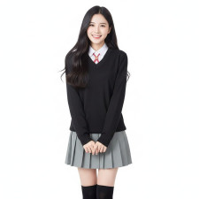 Kawaii Dake Ja Nai Shikimori-san Miyako Shikimori Costume - Grey Skirt Sweater Miyako Shikimori Cosplay