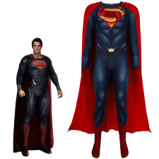 Superman Man of Steel Costume - Bodysuit Cape Man of Steel Cosplay