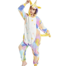 Kids Circles Bubbles Unicorn Costume - Onesie Jumpsuit Circles Galaxy Unicorn Cosplay