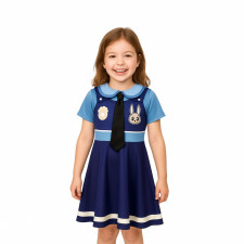 Girls Zootopia 2 Judy Hopps Costume - Dress Judy Hopps Cosplay