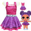 Purple Queen Girls Costume Dress