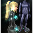 Metroid Samus Aran Zero Suit Black Cosplay Costume