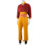 Avatar The Last Airbender Aaang Costume - Orange Red Shirt Pants Accessories Full Set Aang Cosplay