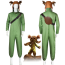 Boys and Men Little Nightmares 3 Alone Costume - Green Jumpsuit Hat Set Alone Cosplay