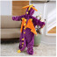 Kids Purple Dinosaur Costume - Onesie Jumpsuit Purple Dinosaur Cosplay
