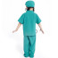 Kids Doctor Costume - Blue Scrub Suit and Coat Doctor Cosplay