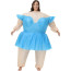 Blue Dress Ballet Dancer Inflatable Costume