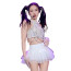 Black Pink Jennie Stage Outfit Costume - White Top Skirt Set Jennie Cosplay