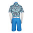 Toy Story 3 Ken Costume - Blue Leopard Print Shirt Ken Cosplay
