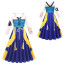Girls K-Pop Demon Hunters Zoey Costume - Blue Yellow Long Dress Zoey Cosplay