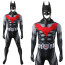 Batman Beyond Future Batman Costume - Grey Red Bodysuit Mask Future Batman Cosplay