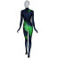 The Young Justice League Green Ivy Maddie Isley Costume - Black Green Bodysuit Green Ivy Cosplay