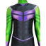 Young Avengers Hulkling Theodore Rufus Altman Costume - Black Green Bodysuit Hulkling Cosplay