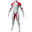 Toon Red Wolf Zentai Costume - Red White Muscle Bodysuit Toon Red Wolf Cosplay
