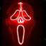 Ghostface Scream LED Costume Cosplay Party Mask