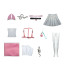 Goddess of Victory: Nikke Viper Costume - White Pink Coat Skirt Full Set Nikke Viper Cosplay