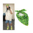 Billie Eilish Headband Scarf - Green Headband Scarf With Letter Print Billie Eillish Cosplay Costume Prop