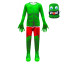 Kids Roblox Rainbow Friend Green Muscle Costume - Bodysuit Mask Rainbow Friends Green Cosplay