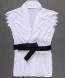 Street Fighter Ryu Costume - White Top Belt Ryu Cosplay