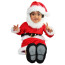 Baby Santa with Beard Costume InCharacter - Onesie Jumpsuit Santa with Beard Cosplay