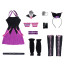 Girls Band Cry Tomo Costume - Black Purple Dress Tomo Cosplay