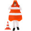 Kids Traffic Cone Costume - Bodysuit Traffic Cone Cosplay