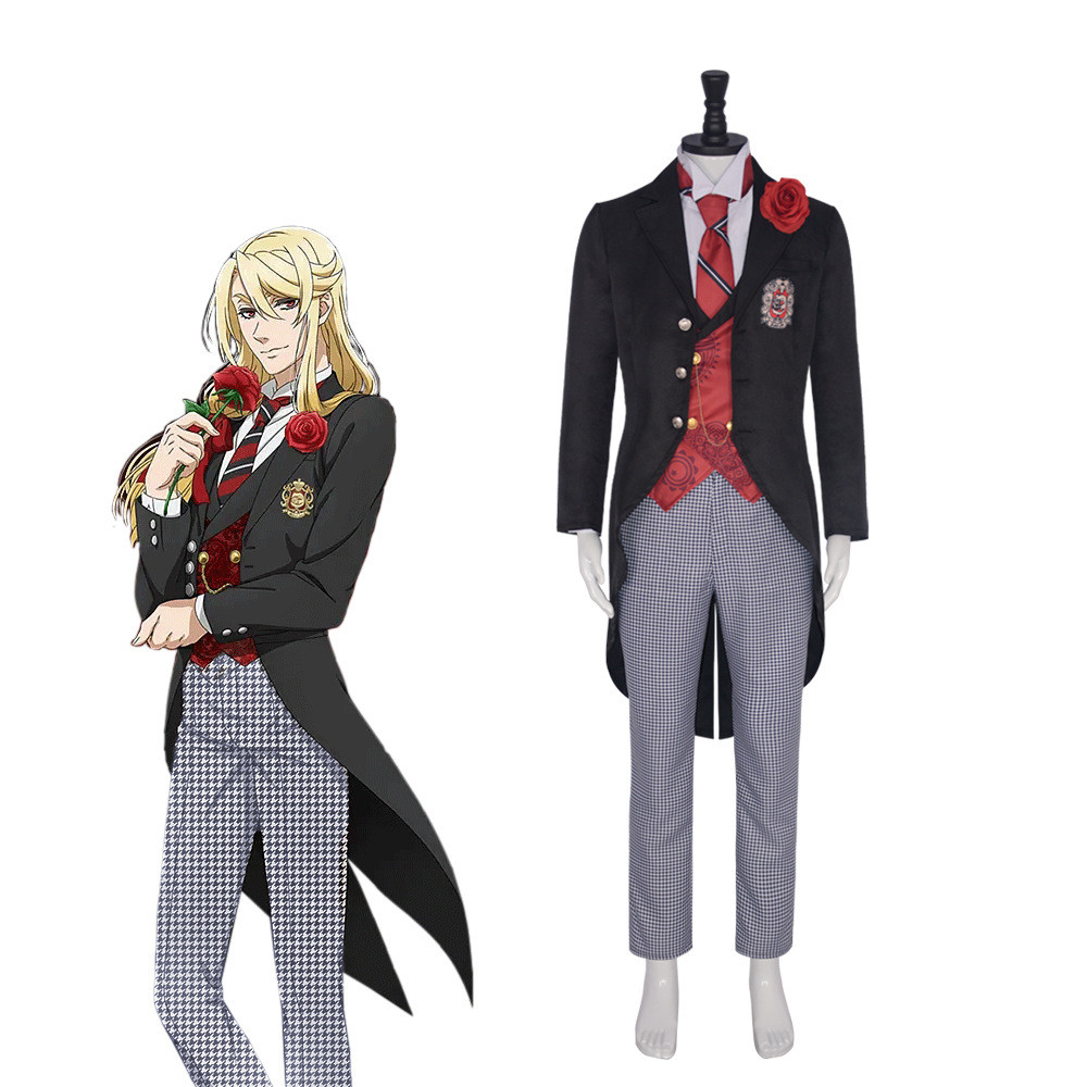 Black Butler Edgar Redmond Suit Costume - Full Set Edgar Redmond Cosplay