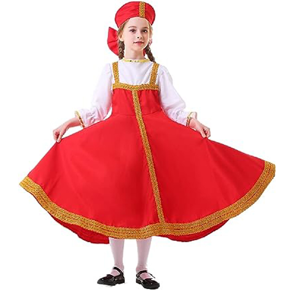 Russian Costume - Girls Sarafan Russian Cosplay