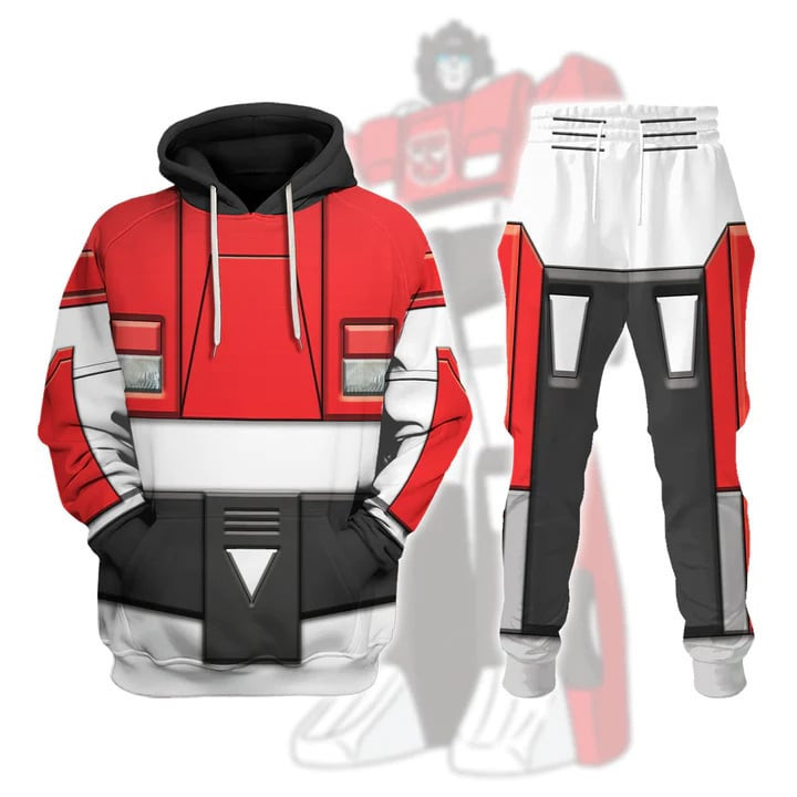 Transformers Sideswipe Costume - Hoodie Sweatpants Sideswipe Cosplay