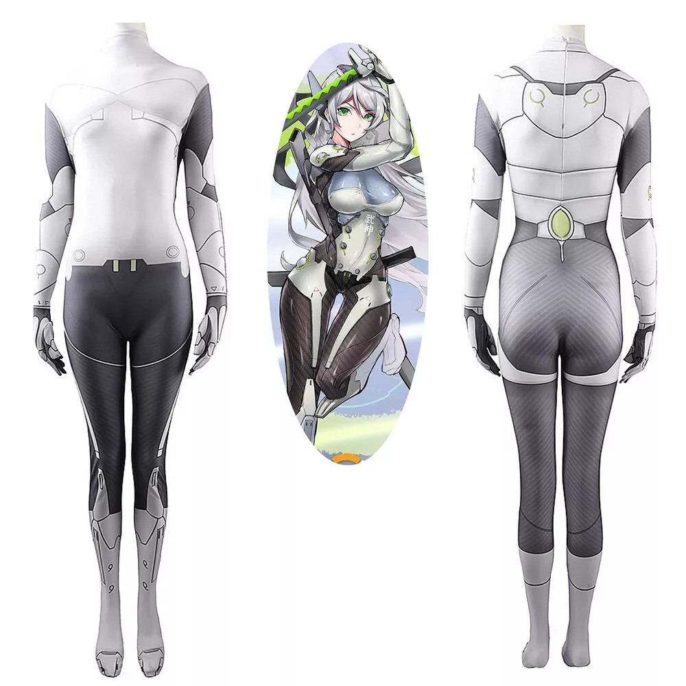 Overwatch Female Genji Costume - Bodysuit Mask Genji Cosplay