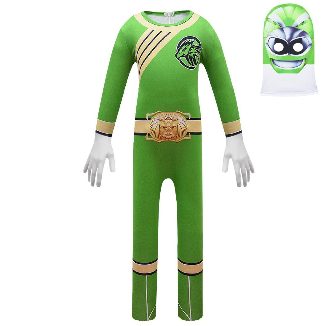 Hyakujuu Sentai Gaoranger Gao Green Kids Lycra Cosplay Costume