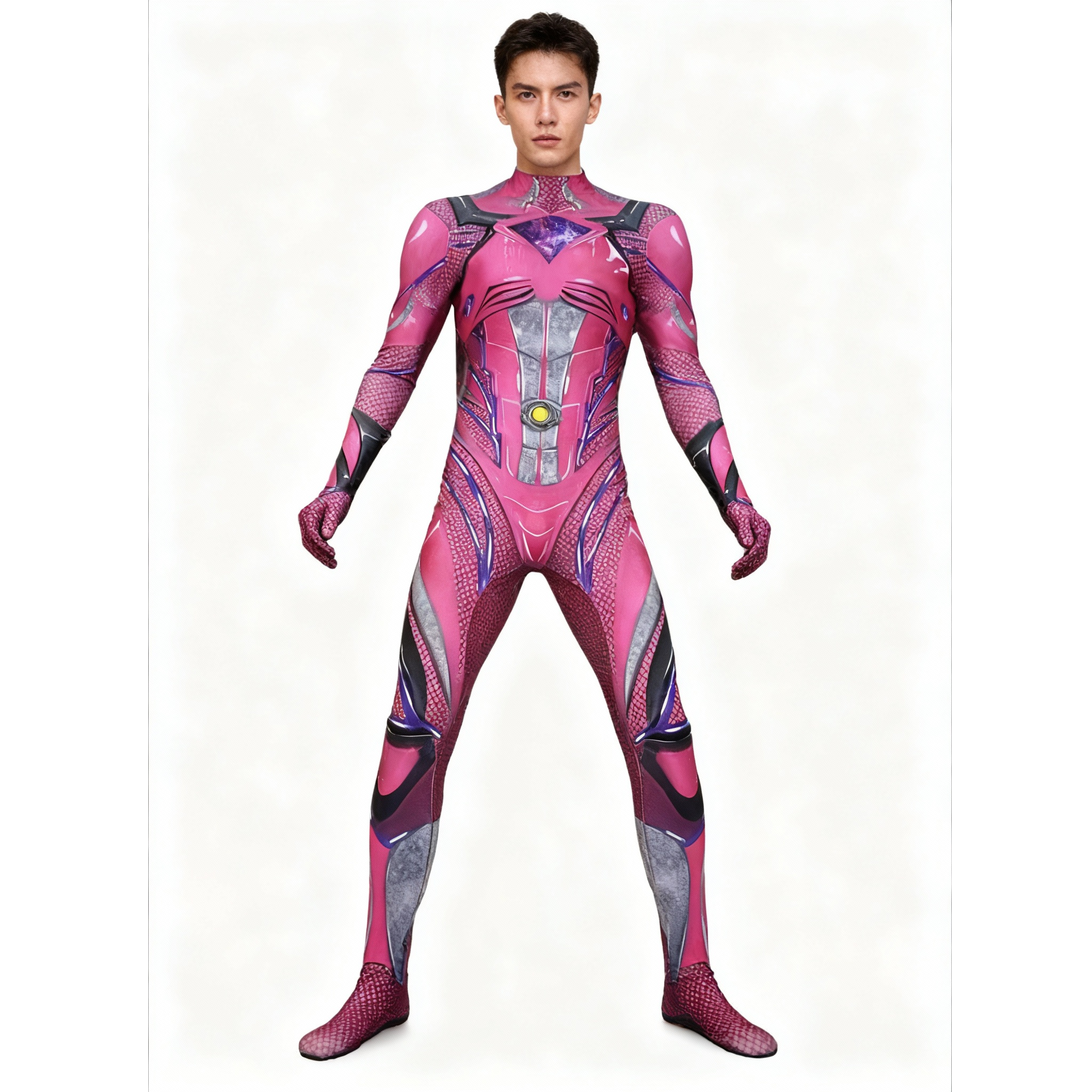 Power Rangers Pink Ranger Sentai Costume - Bodysuit Pink Power Ranger Cosplay