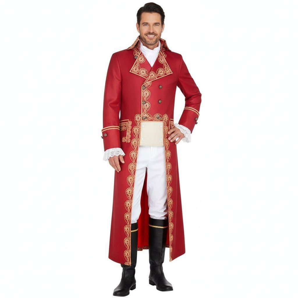 Napoleon Bonaparte Costume - Red Uniform Napoleon Bonaparte Cosplay