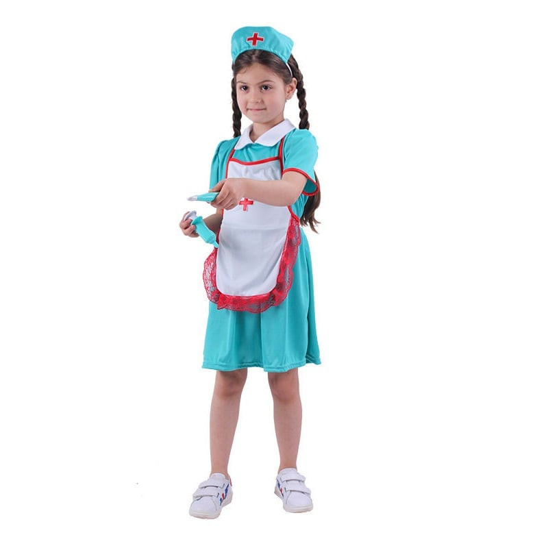 Girls Nurse Costume - Blue Dress Nurse Cosplay