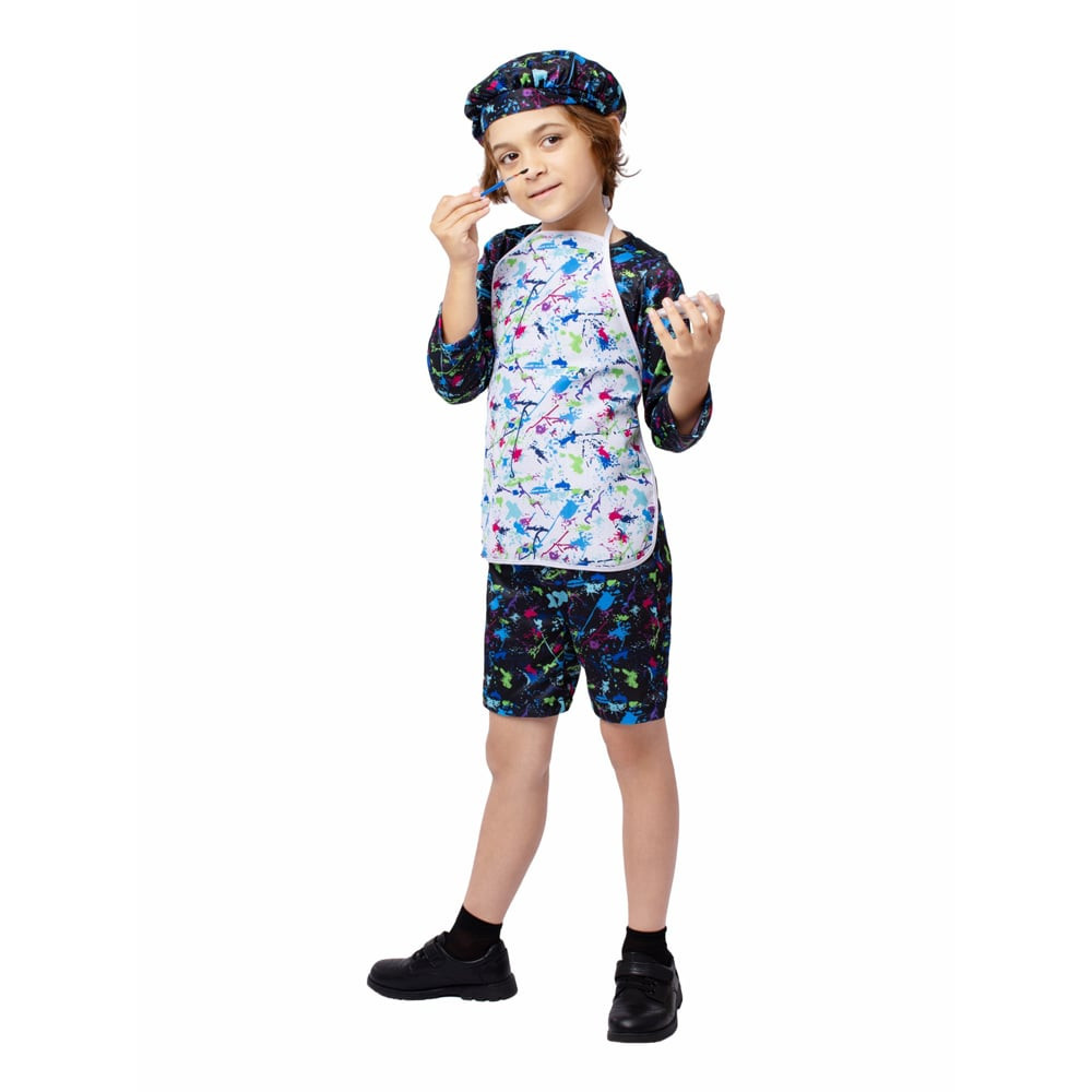 Kids Painter Costume - Paint Splatter Apron Shirt Set Painter Cosplay