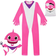 Kids Mommy Pink Shark Costume