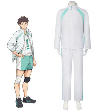 Haikyu Toru Oikawa Costume - White Jacket Pants Set Toru Oikawa Cosplay