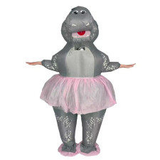 Ballerina Hippopotamus Inflatable Costume - Ballerina Hippo Cosplay