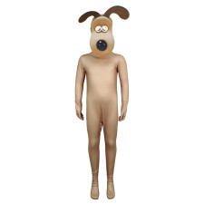Wallace and Gromit - Gromit Costume - Full Bodysuit Mask Set Gromit Cosplay