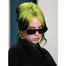 Billie Eilish Green Black Wig Hair - Long Neon Green Roots Wig Billie Eilish Cosplay Costume