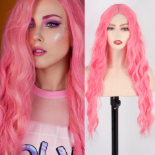 Doja Cat Wig - Long Pink Curly Wig Doja Cat Cosplay Costume