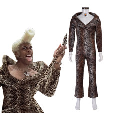 The Fifth Element Ruby Rhod Costume - Leopard Pattern Jumpsuit Ruby Rhod Cosplay